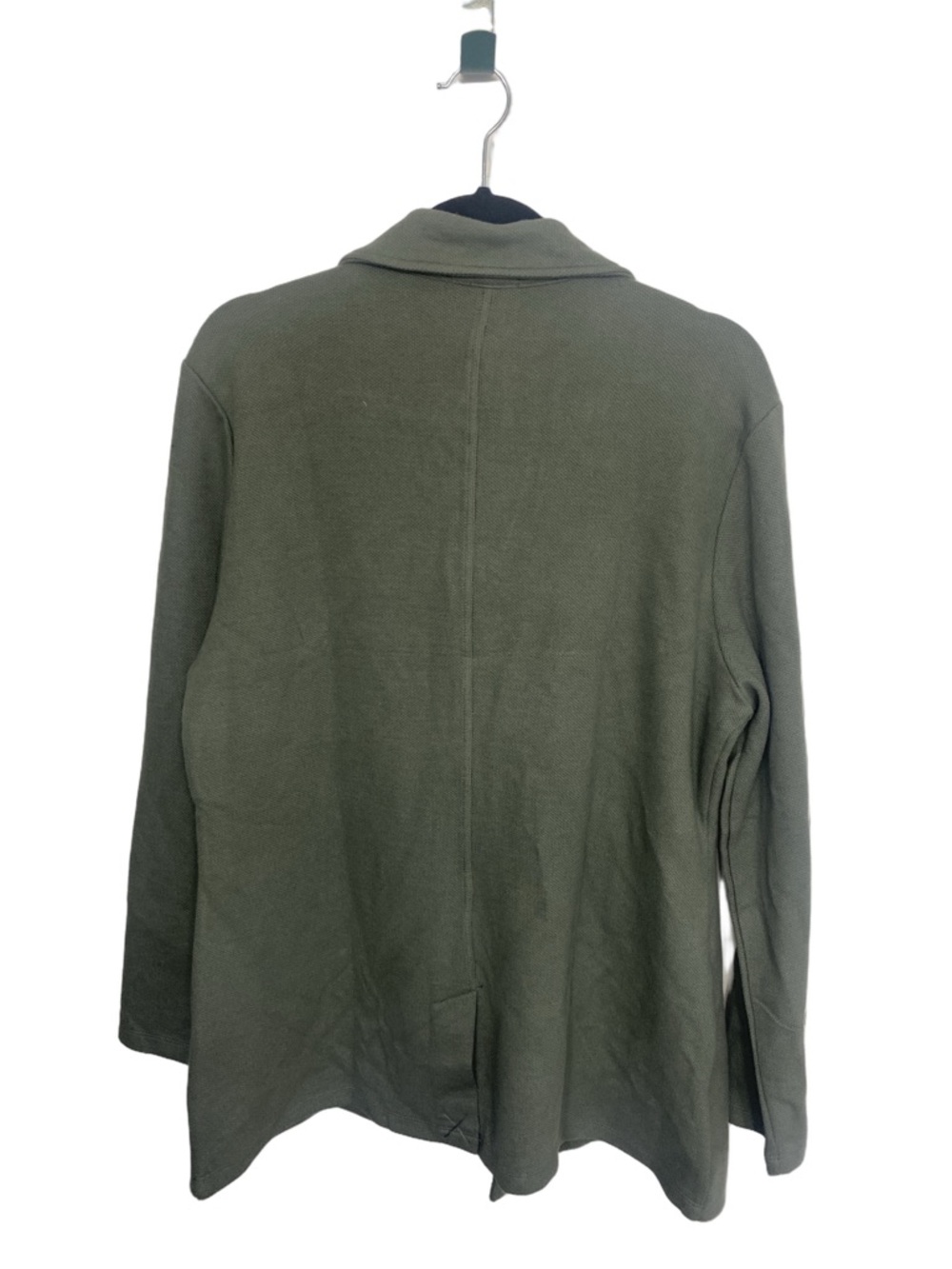 Matty M Olive Green Knit Boyfriend Blazer NWT Size XL - Picture 3 of 5